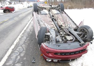 Two Vehicle Accident with Rollover, Penn Drive, Route 443, Mantzville, 2-18-2010 (4)