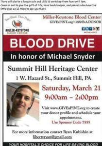 3-21-2015, Blood Drive, Heritage Center, Summit Hill