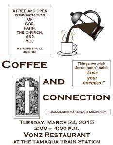 3-24-2015, Coffee and Connection, Vonz Restaurant, Tamaqua