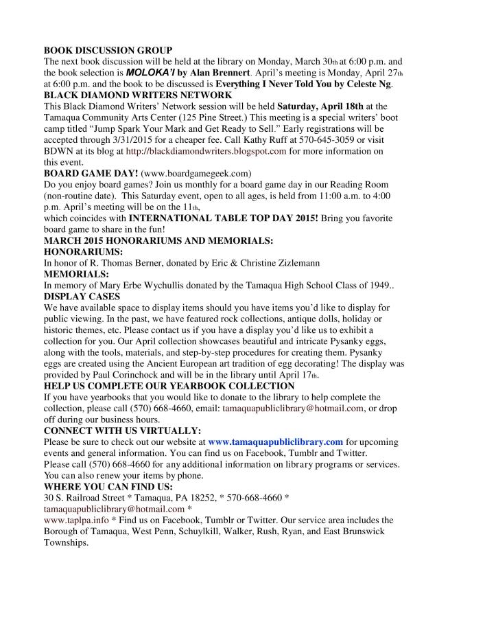 3-27-2015, Tamaqua Chamber of Commerce Chamber Chatters-page-020