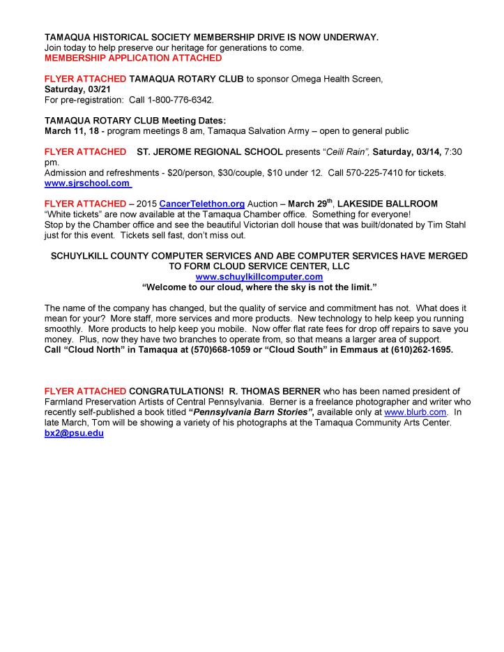 3-6-2015, Tamaqua Chamber of Commerce Chamber Chatters-page-003