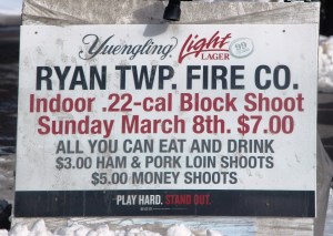 3-8-2015, Indoor Block Shoot, Ryan Township Fire Company, Barnesville