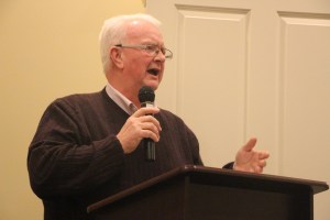 State Representative Jerry Knowles (a past firefighter) spoke during the program.