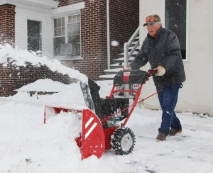 Man Using Snow Blower, Dutch Hill, Tamaqua, 3-20-2015 (1)