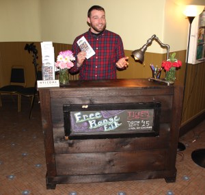 New Welcome Desk, Kyle Whitley, Community Arts Center, Tamaqua, 2-13-2015 (7)