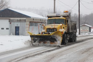 PennDOT Plow Truck, Road Conditions, US209, Coaldale to Tamaqua, 3-1-2015 (3)
