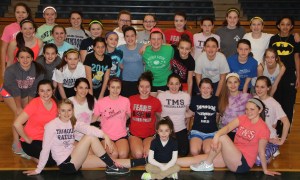 Tamaqua Area Raider Cheerleaders, Sports Complex, Tamaqua, 3-19-2015 (2)