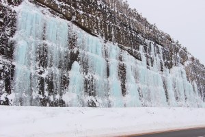View of Ice Covered Rocks, Interstate 81, Kline Township, 3-5-2015 (10)