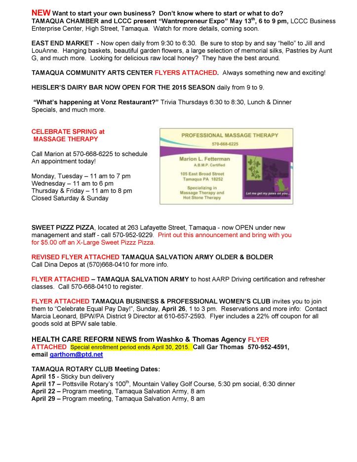 4-10-2015, Tamaqua Chamber of Commerce Chamber Chatters-page-003