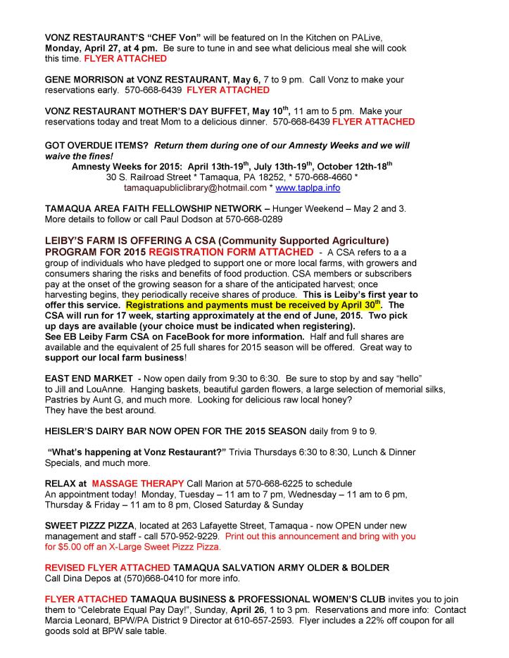 4-17-2015, Tamaqua Chamber of Commerce Chamber Chatters-page-003