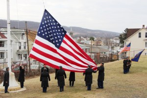 Flag Raising Ceremony, old Coaldale High School, Coaldale, 4-7-2015 (45)