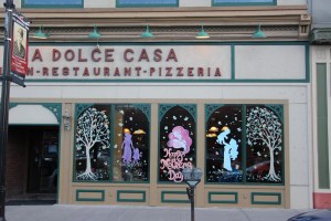 Kim Brogdon, Painting the Side of La Dolce Casa, Tamaqua, 4-26-2015 (5)