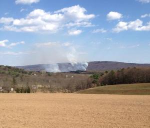 Large Brush Fire, from Kelly Boerner, East Penn Township, 4-18-2015 (1)
