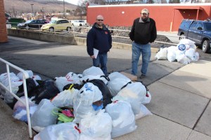 Pre Clothing Donation Drive, Tamaqua Scouts, St John UCC, Tamaqua, 4-4-2015