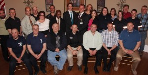 Pictured from front left are 