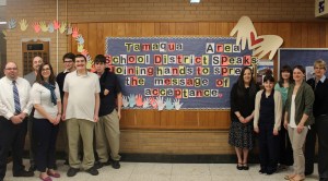 Special to TamaquaArea.com / Pictured from left are Mr. Jim Betz, Mr. Tom McCabe, Ms. Laura Makuta, Jacob Weiksner, Braxton Edwards, Neal Michlovsky, Ms. Danielle Lutz, JulieAnn Koscak, Ms. Jessica Mazaika, Ms. Sabrina Hallick and Mrs. Ruthann Gardiner.