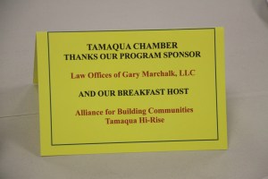Tamaqua Police Chief Talks About Cameras, TACC Breakfast Mixer, ABC Hi Rise, Tamaqua (6)