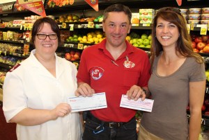 Boyers Food Markets Donate to Salvation Army, Community Arts Center, Tamaqua, 5-5-2015 (5)