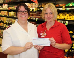 Boyers Food Markets Donate to Salvation Army, Community Arts Center, Tamaqua, 5-5-2015 (8)