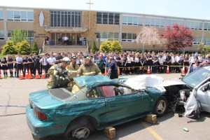 DUI Reenactment Drill, Marian Catholic High School, Hometown, 5-7-2015 (13)