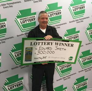 Ed Smith, Lottery Winner, Tamaqua, 5-1-2015 (2)