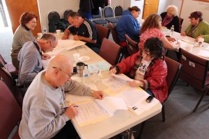 Filling Out Paperwork, Background Check, New Life Assembly of God Church, Tamaqua, 4-25-2015 (3)