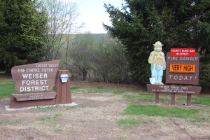 Fire Danger Very High, Weiser Forest District, Locust Valley Fire Control Station