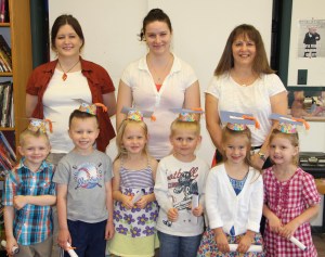 Pictured from front left are graduates Terran Wakefield, Zephaniah Johnstone, Clarice Griffin, Grady Muldoon, Madeleine Dalkner, and Tomorrow Lopresti. Instructors were Rachael Hughes, Hannah Miller, and Linda Smarr. Not pictured was graduate Matthew Guliano.