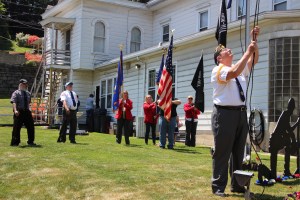 Legion Memorial Day Service, Gathering, Tamaqua American Legion, Tamaqua, 5-25-2015 (22)