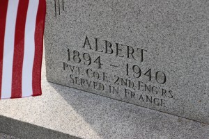 Notre Dame Club of Schuylkill County, Placing Flags, St. Jerome's Cemetery, Tamaqua, 5-16-2015 (4)