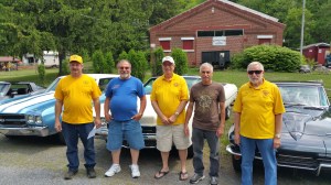 Pictured from left are ARAACA members Shawn Frederickson (Vice President), Lou Kotsko, Dave Bielen (treasurer), Jim Rogers, and Thom Yanochko.