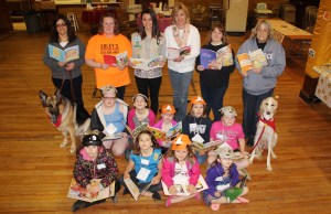 Reading to Dogs, Girl Scouts, Zion Lutheran Church, Tamaqua, 4-26-2015 (17)