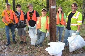 Scouts Clean Road in Ryan Township, 5-14-2015 (1)