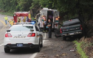 Single Vehicle Accident, bottom of Hometown Hill, SR309, Tamaqua, 5-31-2015 (5)