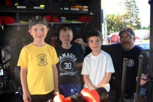Tamaqua Cub Scouts Given Tour of Tuscarora Fire Company, Tuscarora, 5-14-2015 (12)