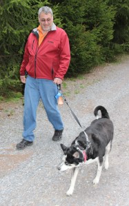 Tamaqua Mayor Chris Morrison with Hurst, Owl Creek Reservoir, Tamaqua, 5-1-2015 (2)