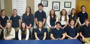 Tamaqua Middle School Students of the Month for April 2015