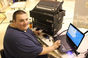 Volunteer DJ Franc, Frank Latham, All Ages Dance, Salvation Army, Tamaqua, 5-9-2015 (10)