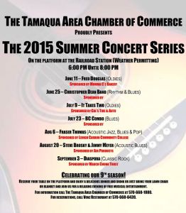 6-11-2015, Start of Tamaqua Summer Concert Series, Train Station, Tamaqua