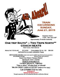 6-21-2015, Train Excursions Sunday, Summerfest, Train Station, Downtown Tamaqua