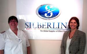 Pictured are Major Sharon Whispell and Lisa Scheller.