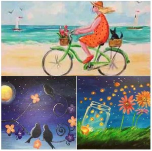 7-21-22-23-2015, Paint & Sips for July 2015