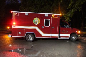 Emergency Personnel Transport Injured Man from Campsite in Tamaqua, 6-8-2015 (78)