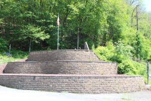 Father, Son Pulling Weeds, Owl Creek Road Entrance Park, Tamaqua, 6-6-2015 (8)
