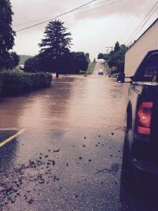 Flash Flood, submitted photo, from Andrew Gerber, Tamaqua, 6-30-2015