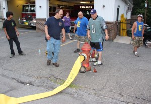Hydrant Training, East End Fire Company, Tamaqua, 6-17-2015 (1)
