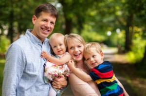 Image from online fundraiser page for her sons Sean and Violet.