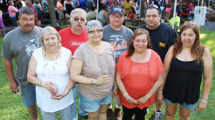 Family members pictured from left are Bruce 