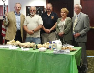Special to TamaquaArea.com / Photo Caption: (0696.jpg) From left to right: Patrick Reilly, CEO and President of MCT stands with the recently announced 2015 MCT Community Heroes at Community Appreciation Day on May 29, 2015. Heroes shown are: Nick Hawkey, John McArdle, Maureen Donovan and Jeffrey Bowe.