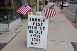 Me Promoting Train Ticket Sale, Chamber of Commerce, Historical Society, Tamaqua (9)